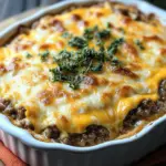 Low Carb Cheeseburger-Auflauf