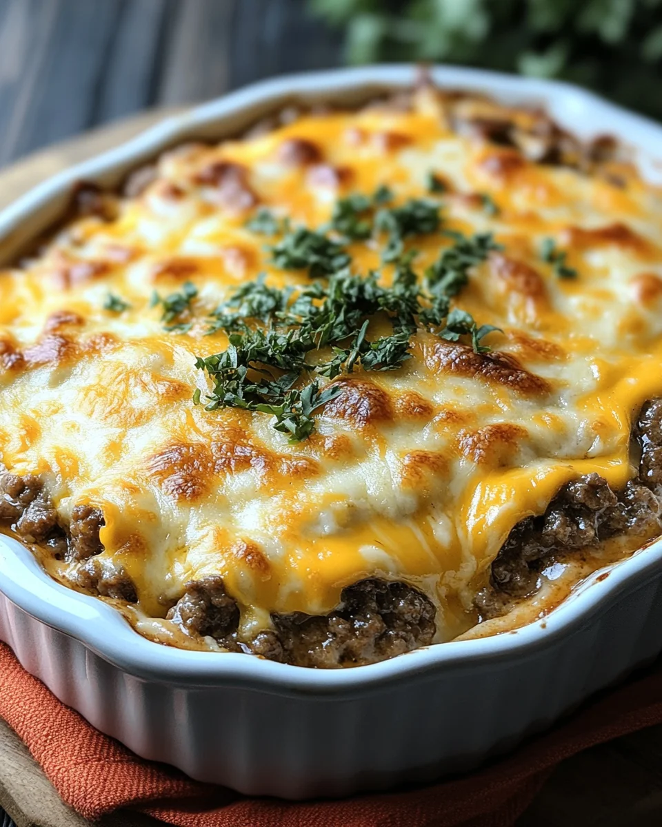 Low Carb Cheeseburger-Auflauf 20 Low Carb Cheeseburger-Auflauf