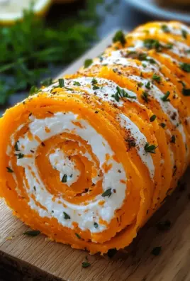 Möhrenrolle mit Frischkäse