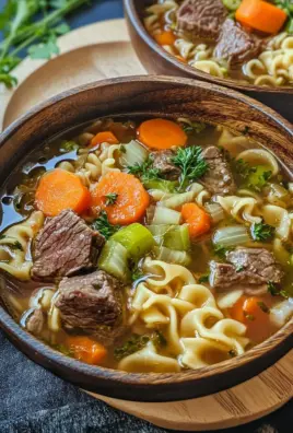 Nudelsuppe mit Rindfleisch 31 Nudelsuppe mit Rindfleisch