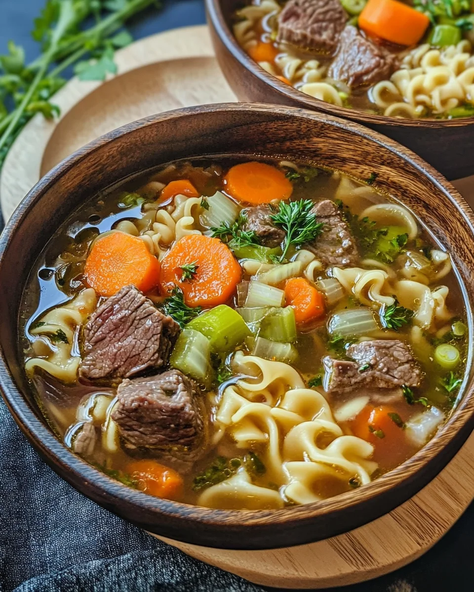 Nudelsuppe mit Rindfleisch 22 Nudelsuppe mit Rindfleisch