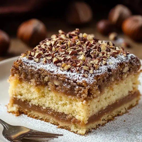 Nusskuchen mit Nougatcreme