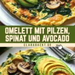 Omelett mit Pilzen, Spinat und Avocado 16 Pinterest Hidden Image
