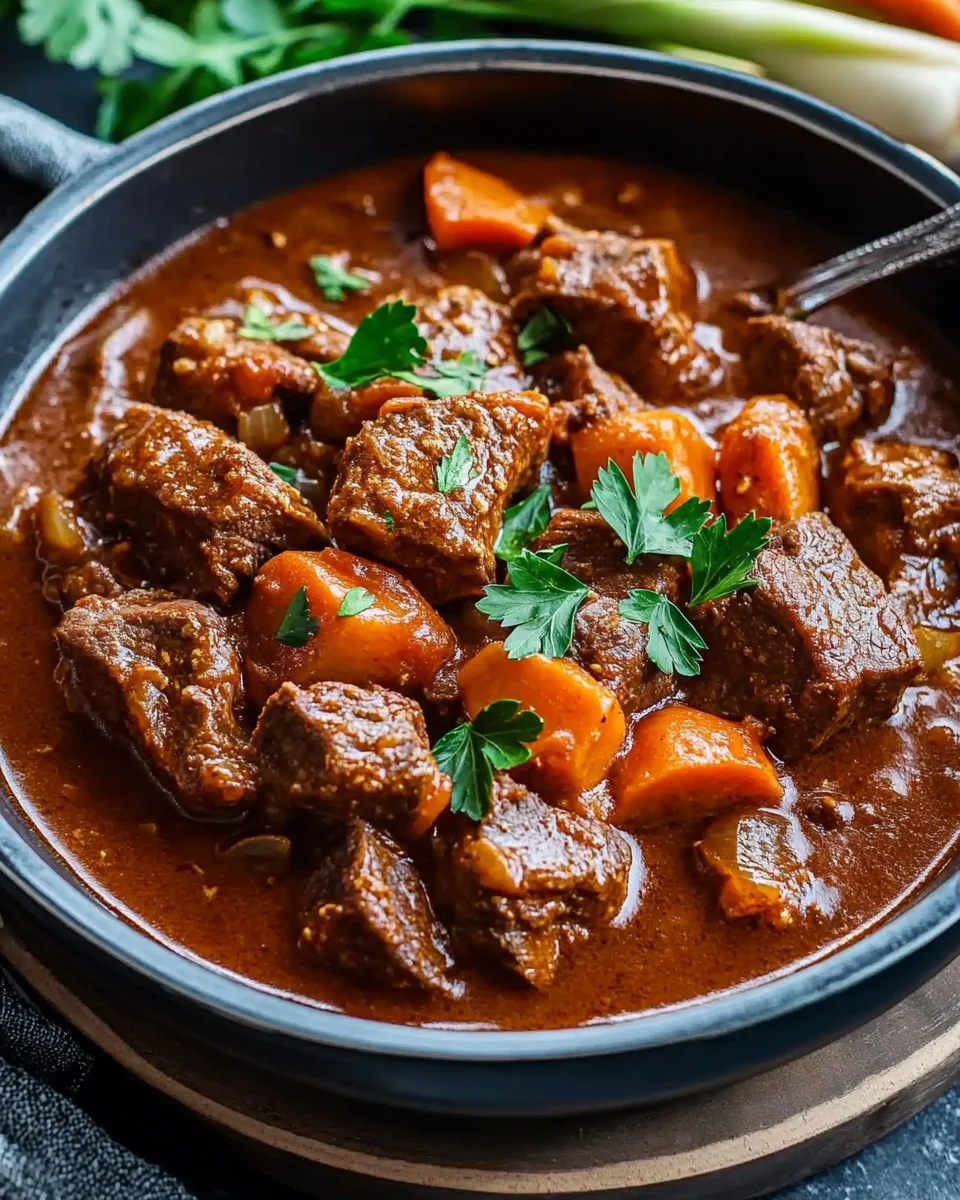 Rindergulasch in Tomaten-Sahnesoße 25 Rindergulasch