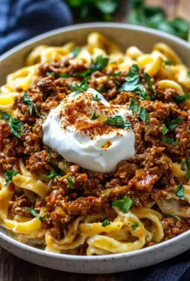 Türkische Pasta mit Hackfleisch und Joghurt-Sauce 25 Türkische Pasta mit Hackfleisch und Joghurt-Sauce