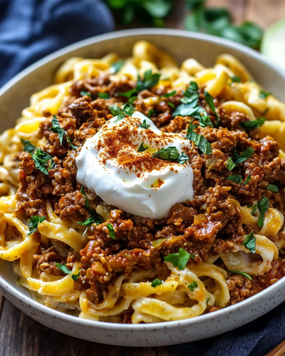 Türkische Pasta mit Hackfleisch und Joghurt-Sauce 21 Türkische Pasta mit Hackfleisch und Joghurt-Sauce