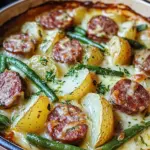 Wurst Bohne Kartoffel Auflauf