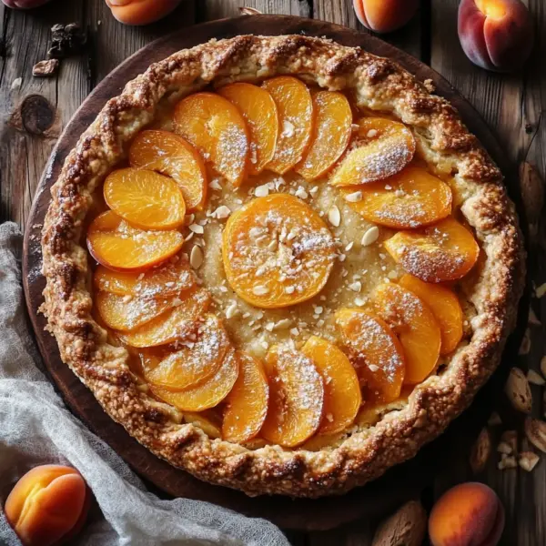 Aprikosen-Galette mit Mandelplättchen