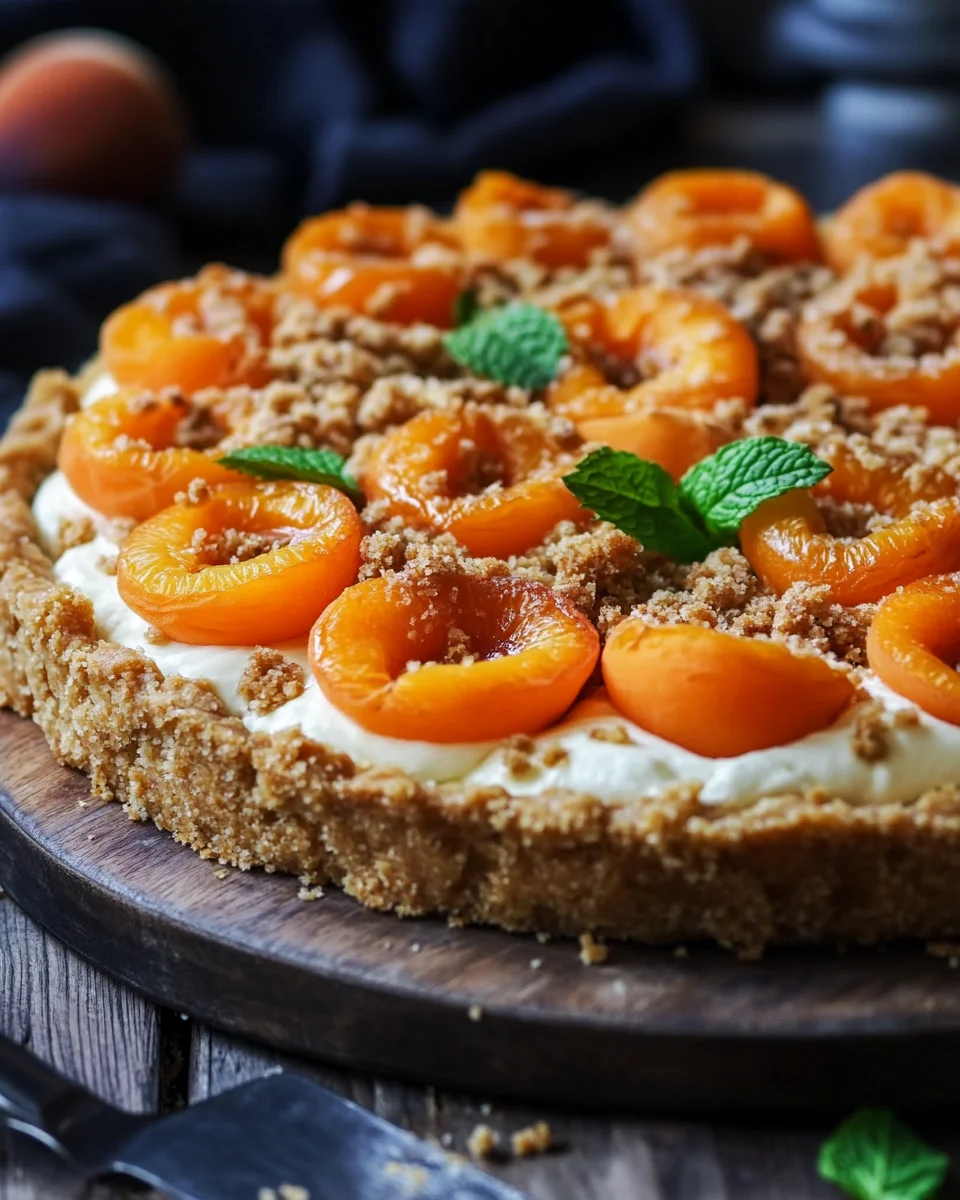 Aprikosenkuchen mit Quark und Streuseln 22 Aprikosenkuchen