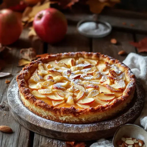 Bester gedeckter Apfelkuchen