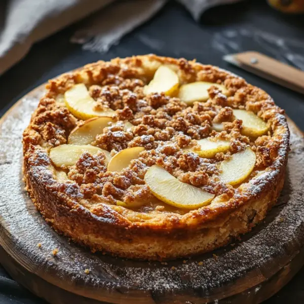 Birnenkuchen mit Streusel