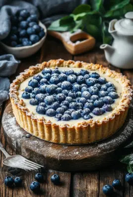 Blaubeerkuchen mit Pudding und Streusel 4 Blaubeerkuchen mit Pudding und Streusel