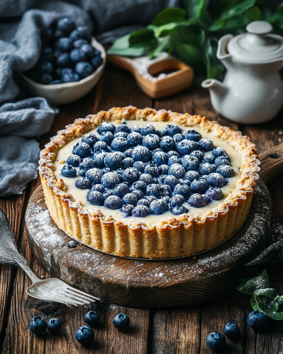 Blaubeerkuchen mit Pudding und Streusel 24 Blaubeerkuchen mit Pudding und Streusel