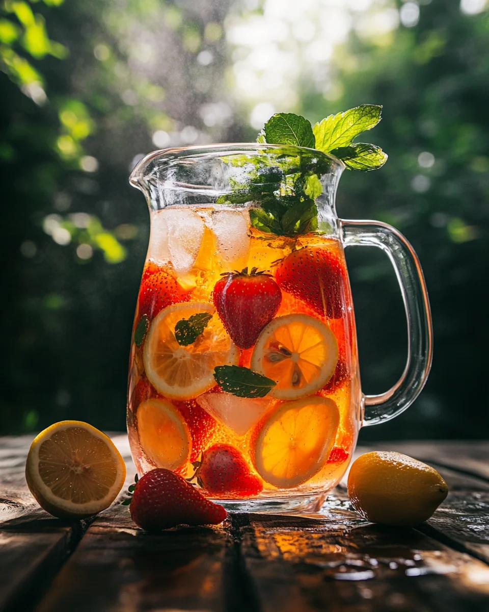 Erdbeer-Zitronen-Limonade selber machen ohne Zucker