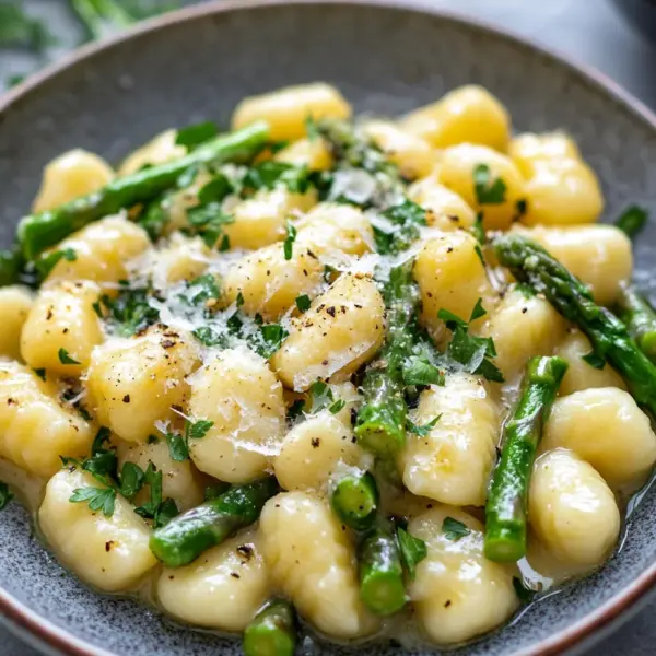 Gnocchi mit grünem Spargel