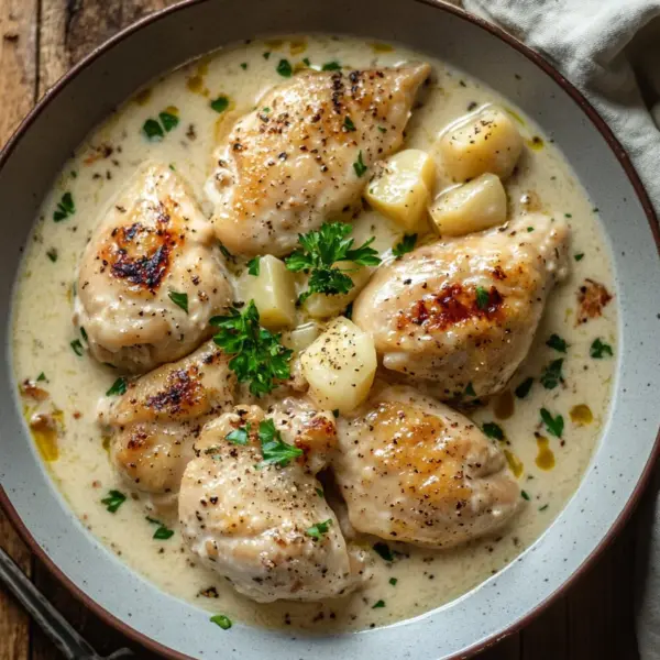 Hähnchen in Frischkäsesauce