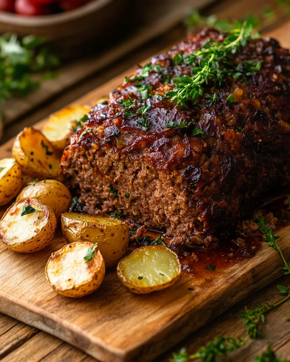 Herzhafter Hackbraten mit Ofenkartoffeln 23 Herzhafter Hackbraten mit Ofenkartoffeln
