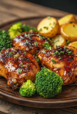 Honey-Garlic Chicken with Broccoli and Potatoes 20 Honey-Garlic Chicken with Broccoli and Potatoes