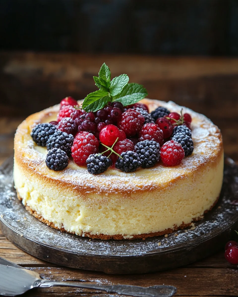 Käsekuchen ohne Boden