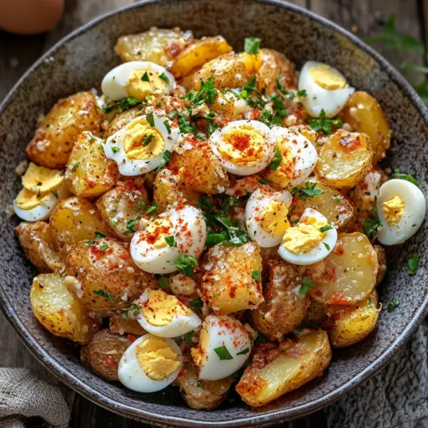 Knuspriger Kartoffelsalat