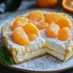 Quarkkuchen mit Mandarinen
