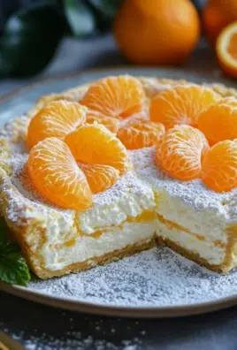 Quarkkuchen mit Mandarinen