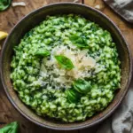 Spinat Risotto mit frischen Kr&auml;utern