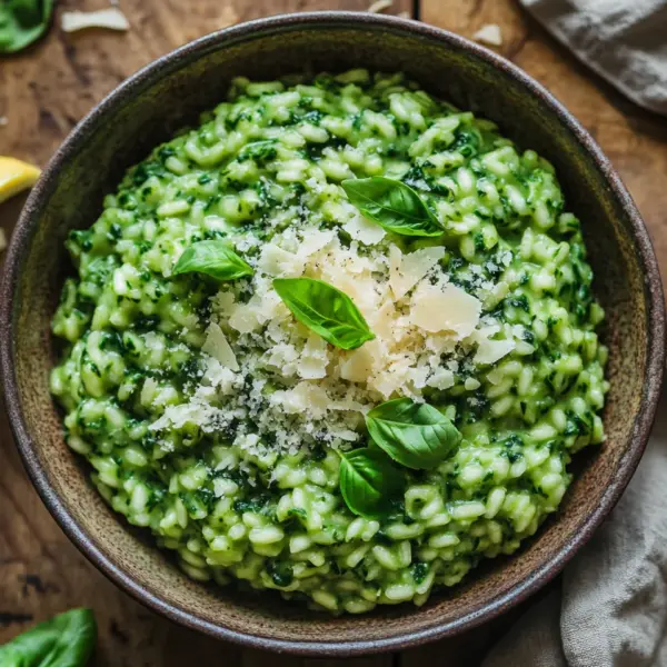 Spinat Risotto mit frischen Kräutern