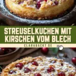 Streuselkuchen mit Kirschen vom Blech 1 Pinterest Hidden Image