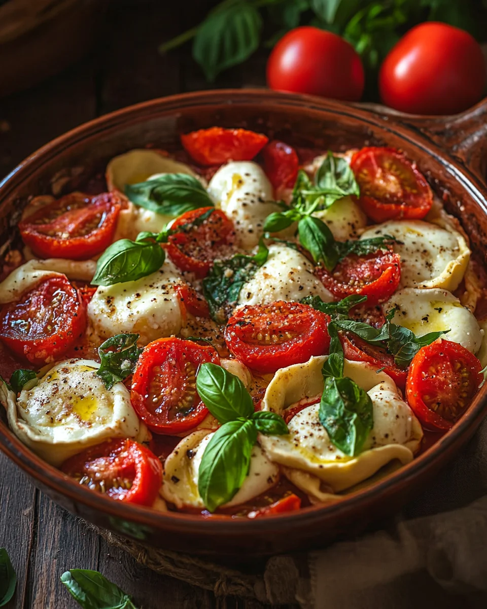 Tortellini-Auflauf mit Tomaten und Mozzarella (vegetarisches Rezept) 19 Tortellini-Auflauf