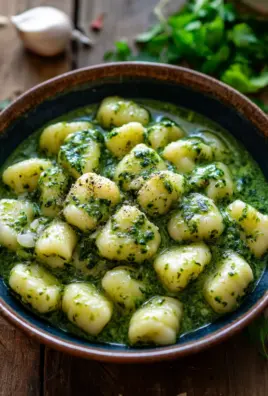 Vegane Gnocchi mit cremiger Spinatsauce