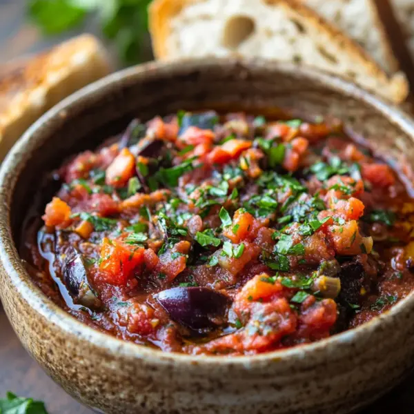 Zaalouk – Marokkanischer Auberginen-Tomaten-Dip