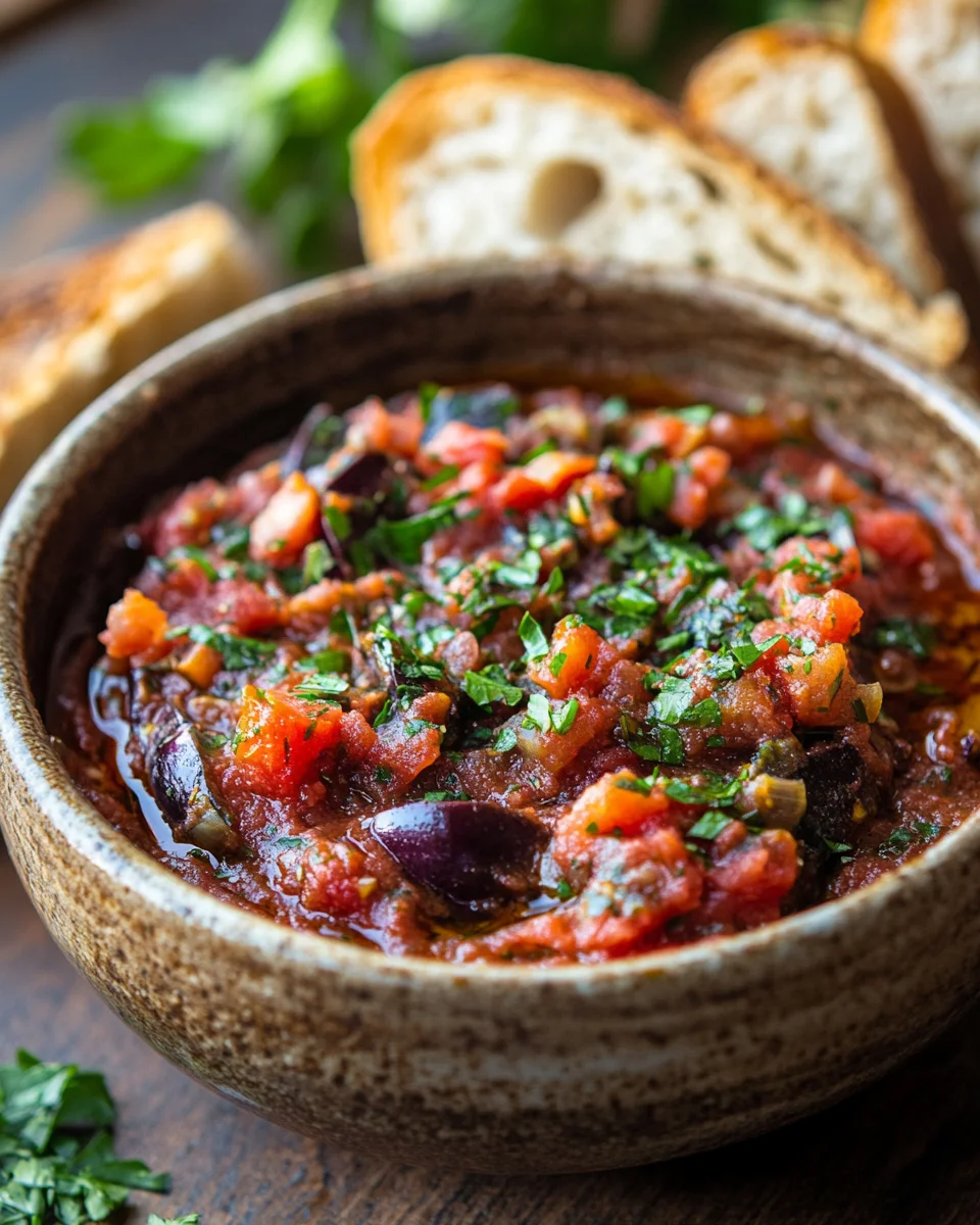 Zaalouk – Marokkanischer Auberginen-Tomaten-Dip